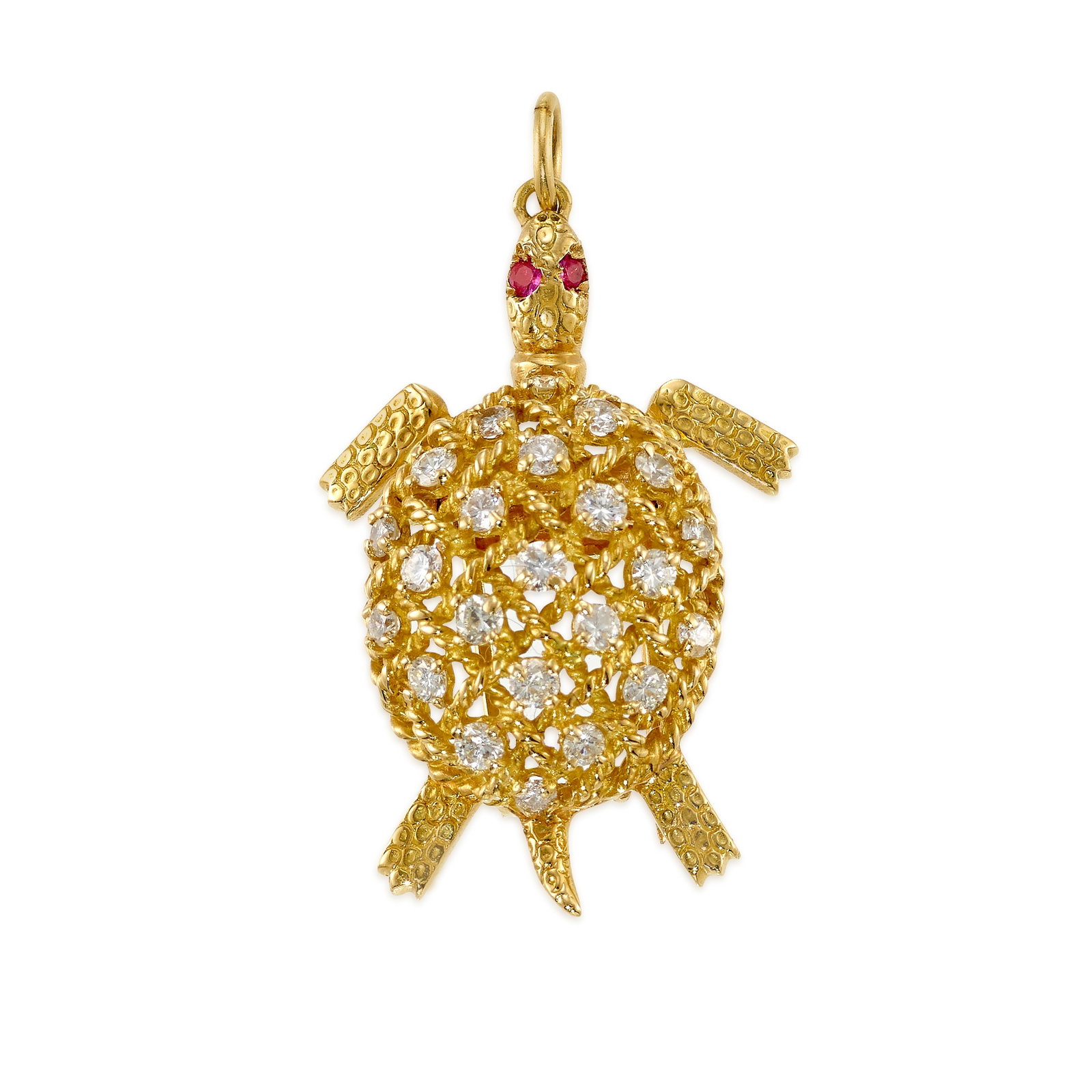 CARTIER: AN 18K GOLD AND DIAMOND CLIP/BROOCH (1 of 1)