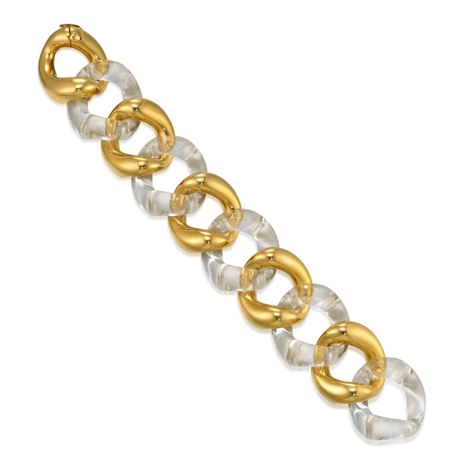 SEAMAN SCHEPPS: AN 18K GOLD AND ROCK CRYSTAL BRACELET (1 of 1)