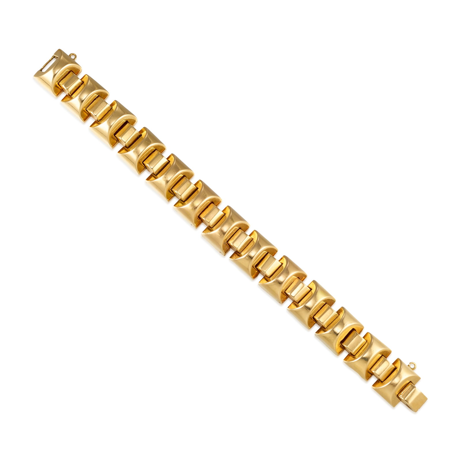 A 14K GOLD BRACELET, CIRCA 1950 (1 of 1)