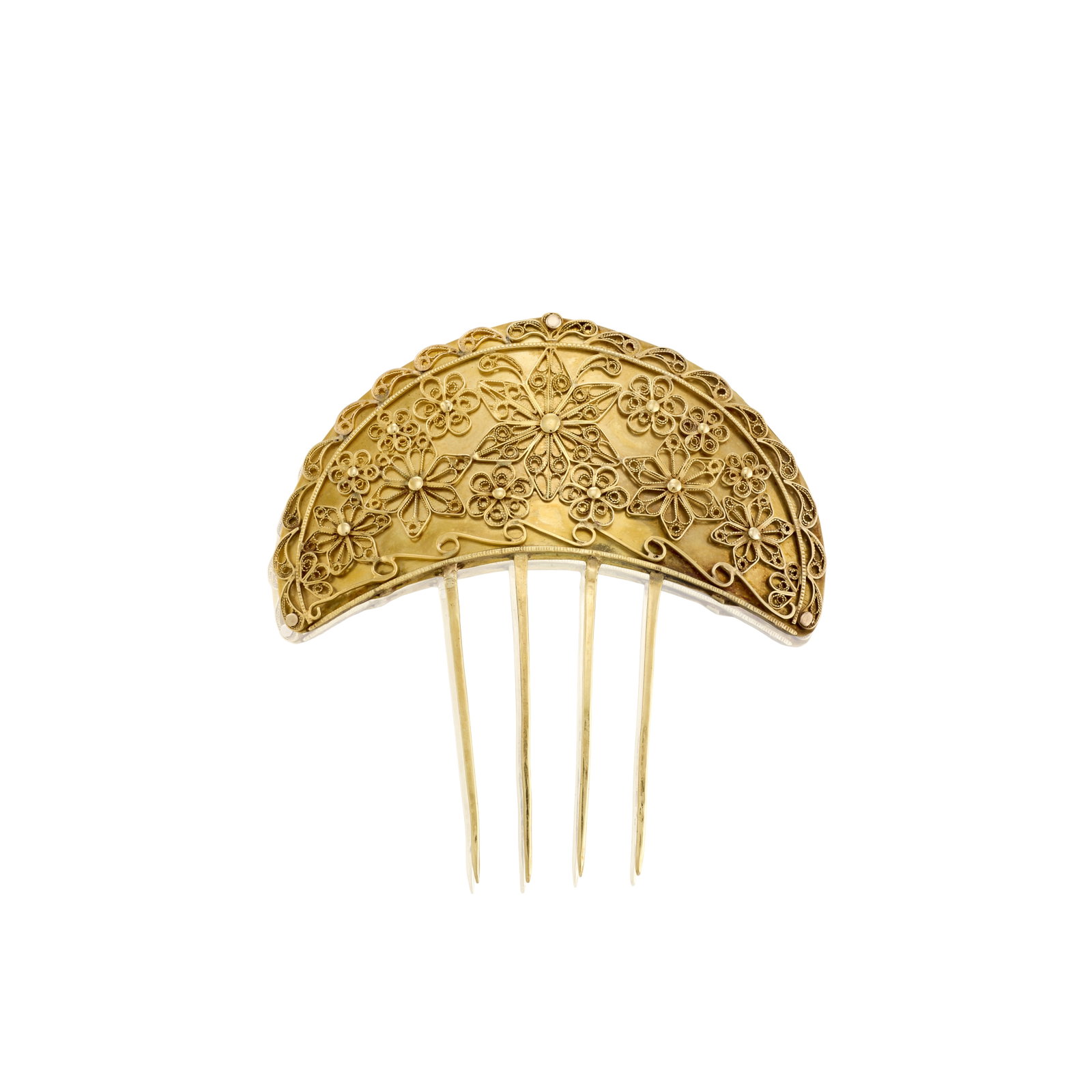 A GOLD HAIR COMB, CIRCA 1890 (1 of 1)