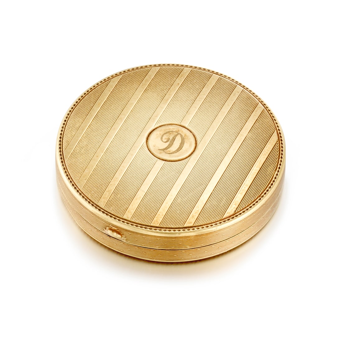 A 14K GOLD COMPACT, CIRCA 1925 (1 of 1)
