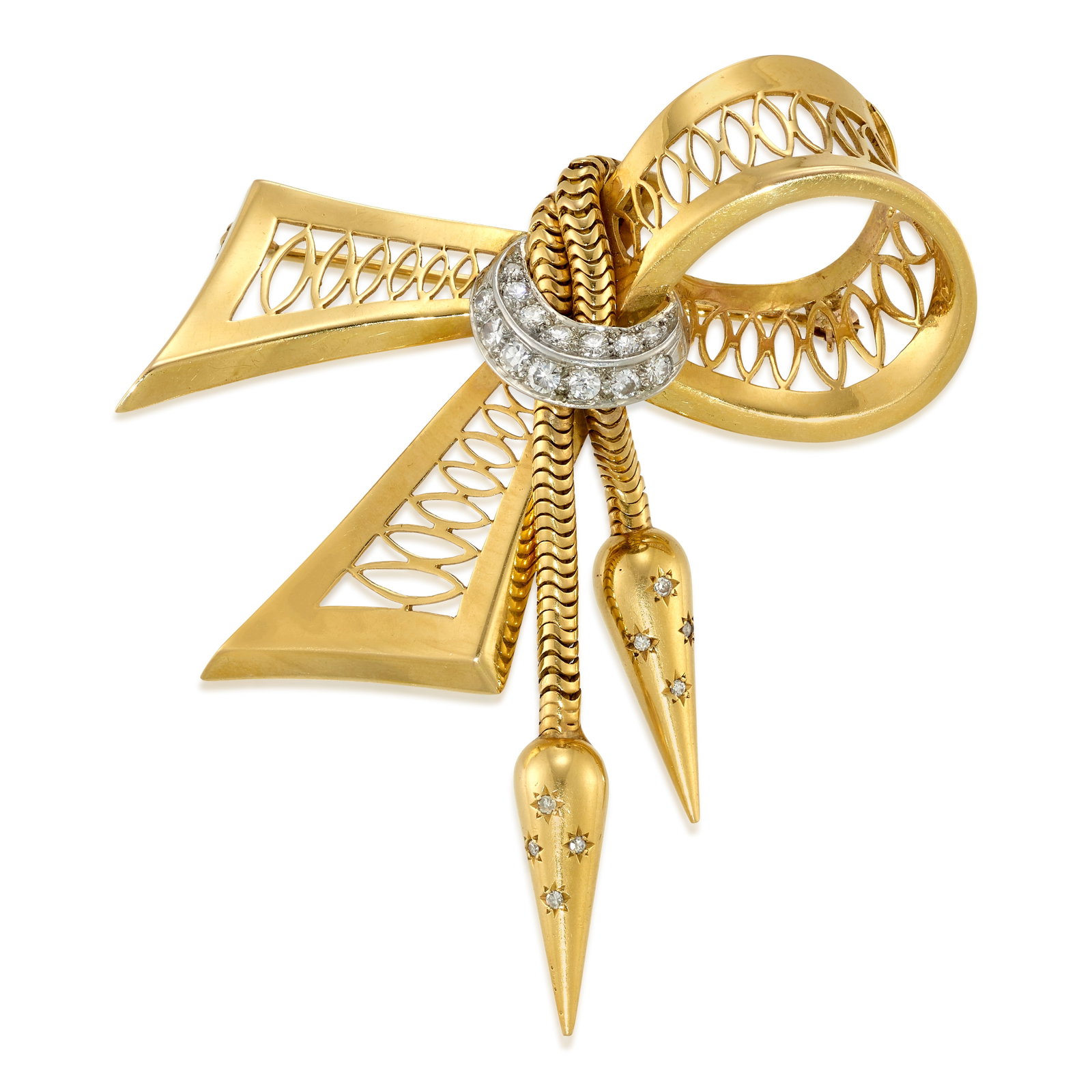 A DIAMOND BROOCH, CIRCA 1945 (1 of 1)