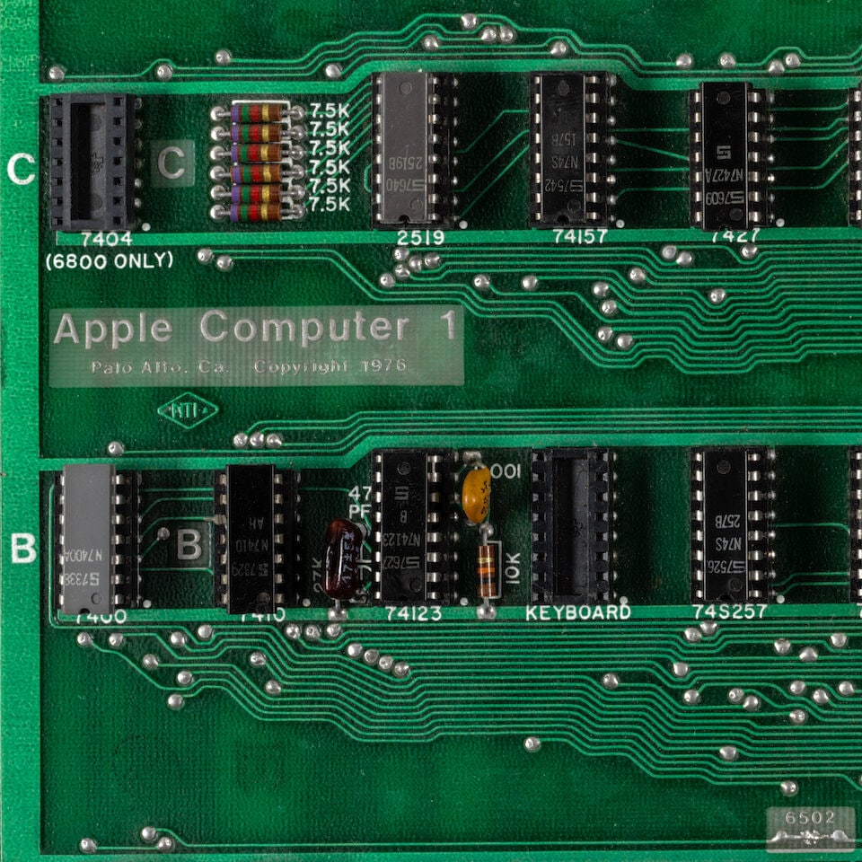 THE 'HATFIELD' APPLE-1 COMPUTER SIGNED BY STEVE WOZNIAK WITH A LETTER SIGNED BY STEVE JOBS, BEAU... - 16