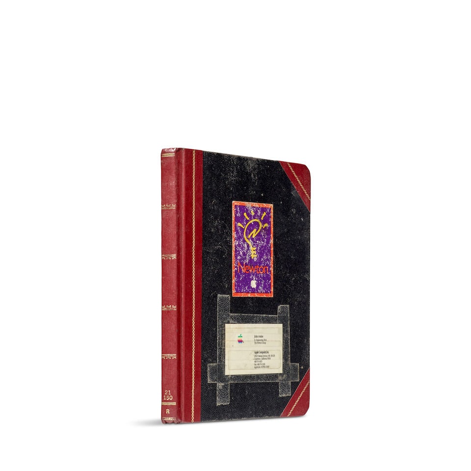 AN APPLE NEWTON MESSAGEPAD ENGINEERING DEVELOPMENT NOTEBOOK. [APPLE COMPUTER, INC.]. Manuscript ...: AN APPLE NEWTON MESSAGEPAD ENGINEERING DEVELOPMENT NOTEBOOK. [APPLE COMPUTER, INC.]. Manuscript Engineering Development Notebook, 31 pp recto and verso, 4to (253 x 200 mm), Cupertino, California,