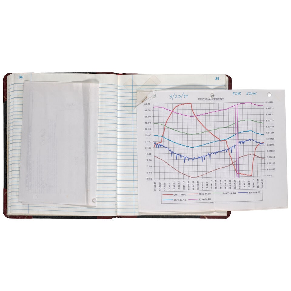 AN APPLE NEWTON MESSAGEPAD ENGINEERING DEVELOPMENT NOTEBOOK. [APPLE COMPUTER, INC.]. Manuscript ... - 3