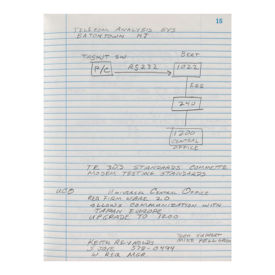 AN APPLE NEWTON MESSAGEPAD ENGINEERING DEVELOPMENT NOTEBOOK. [APPLE COMPUTER, INC.]. Manuscript ... - 8