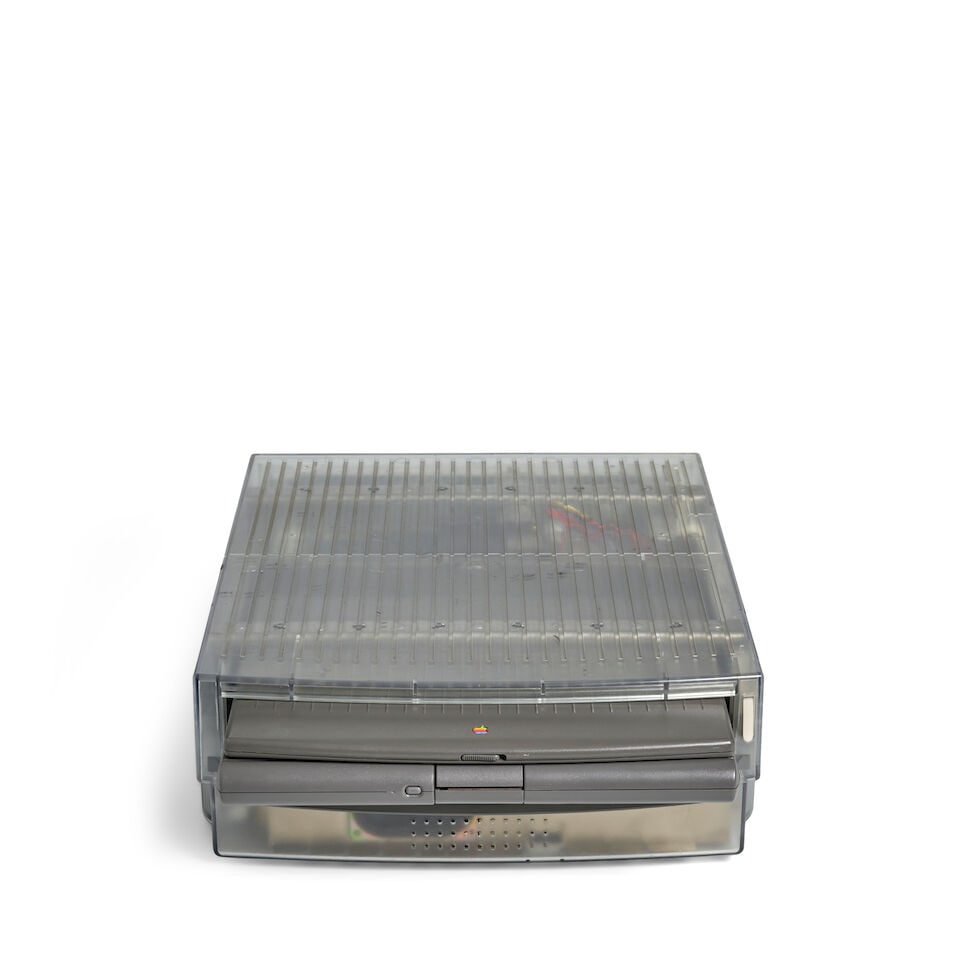 A CLEAR PLASTIC PROTOTYPE APPLE MACINTOSH POWERBOOK DUO DOCK WITH AN APPLE POWERBOOK DUO 280. Ap... - 2