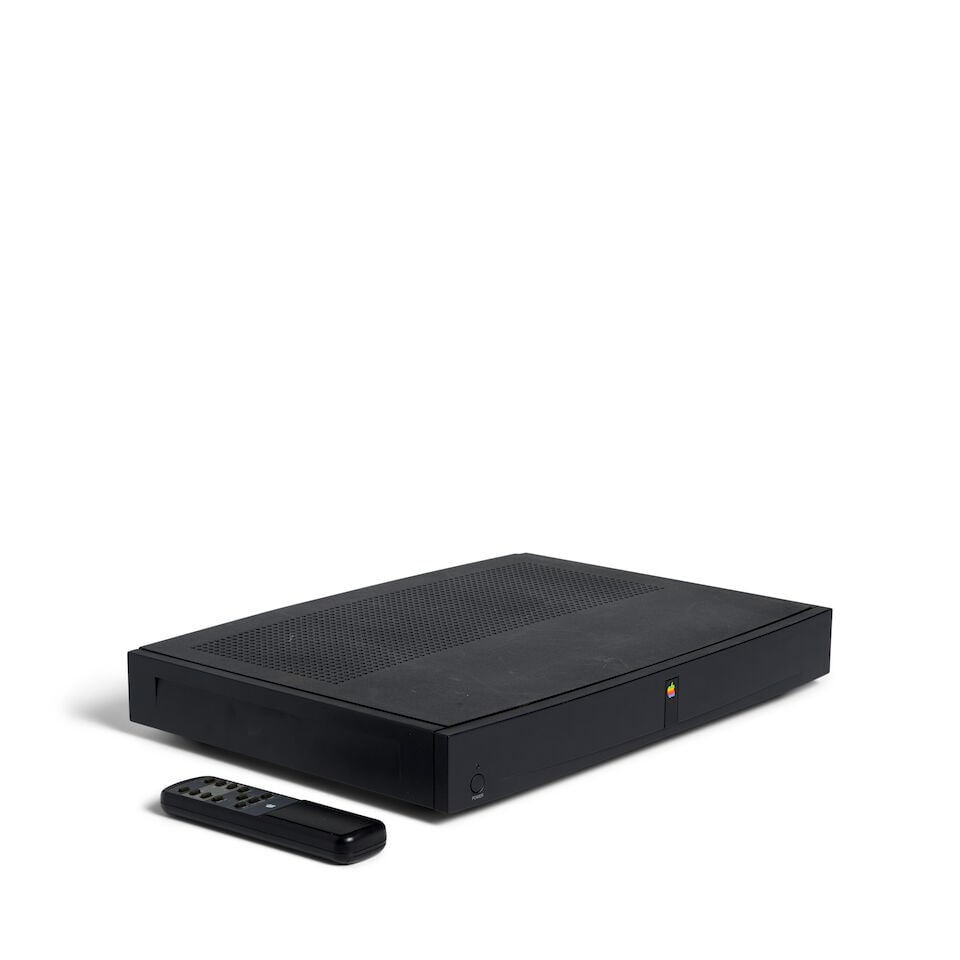 A PROTOTYPE APPLE INTERACTIVE TELEVISION BOX WITH REMOTE. A Prototype Apple Interactive Televis... - 2