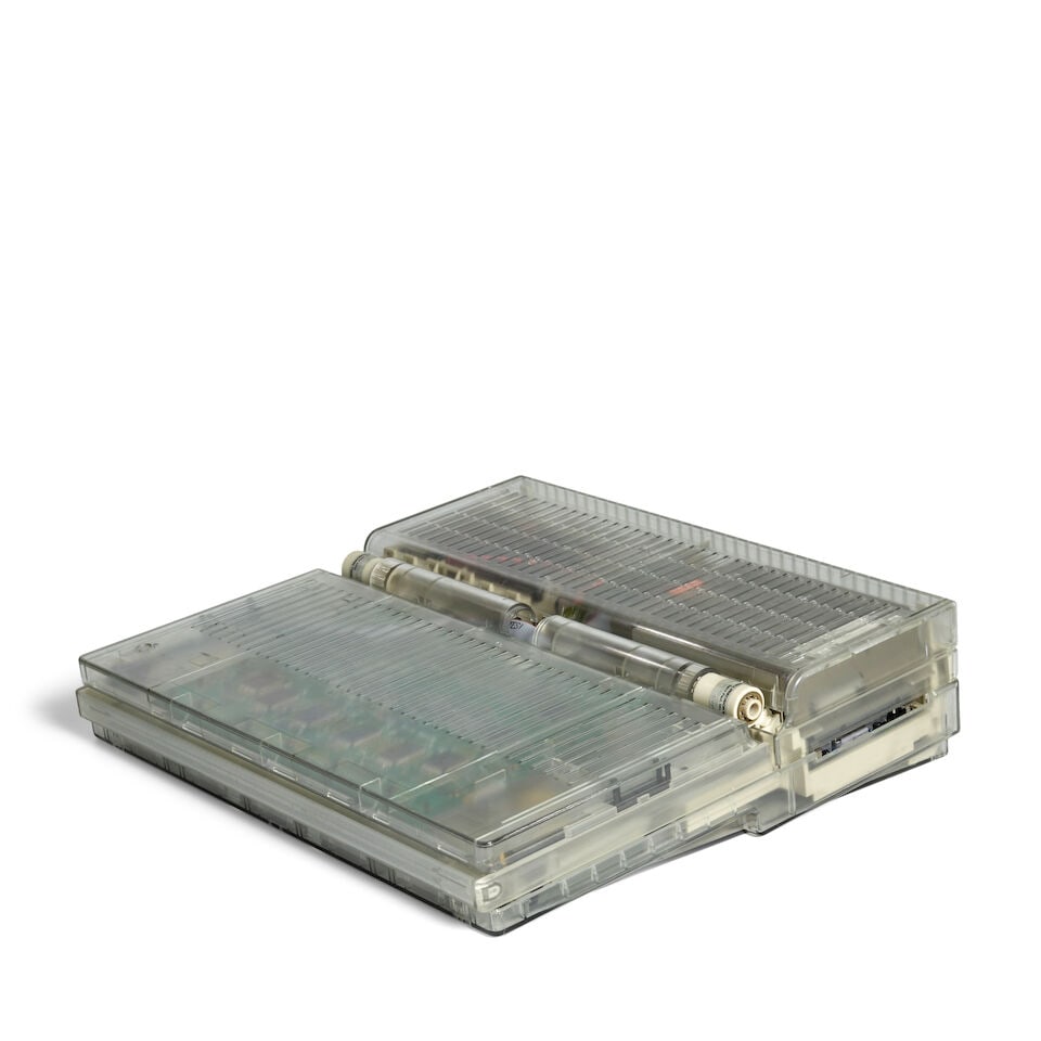 A CLEAR PLASTIC PROTOTYPE APPLE MACINTOSH PORTABLE. Clear Plastic Prototype Apple Macintosh Port... - 2