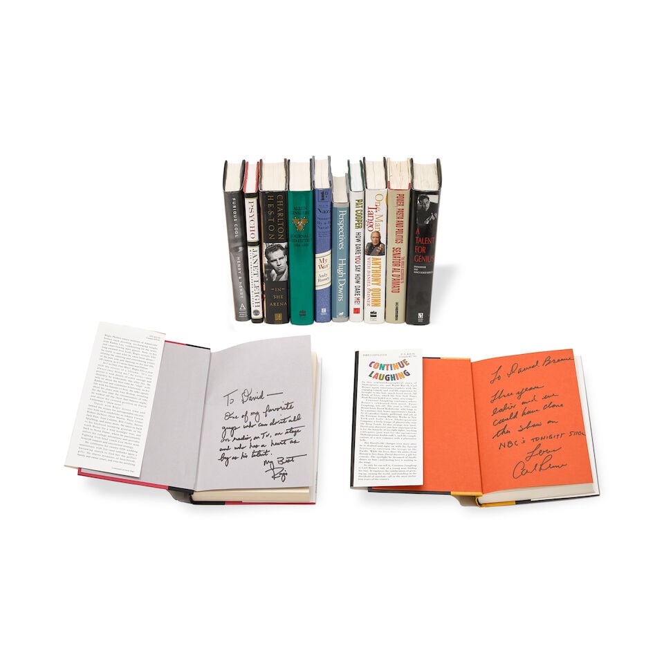 A David Brenner group of books inscribed to him by the authors (1 of 1)