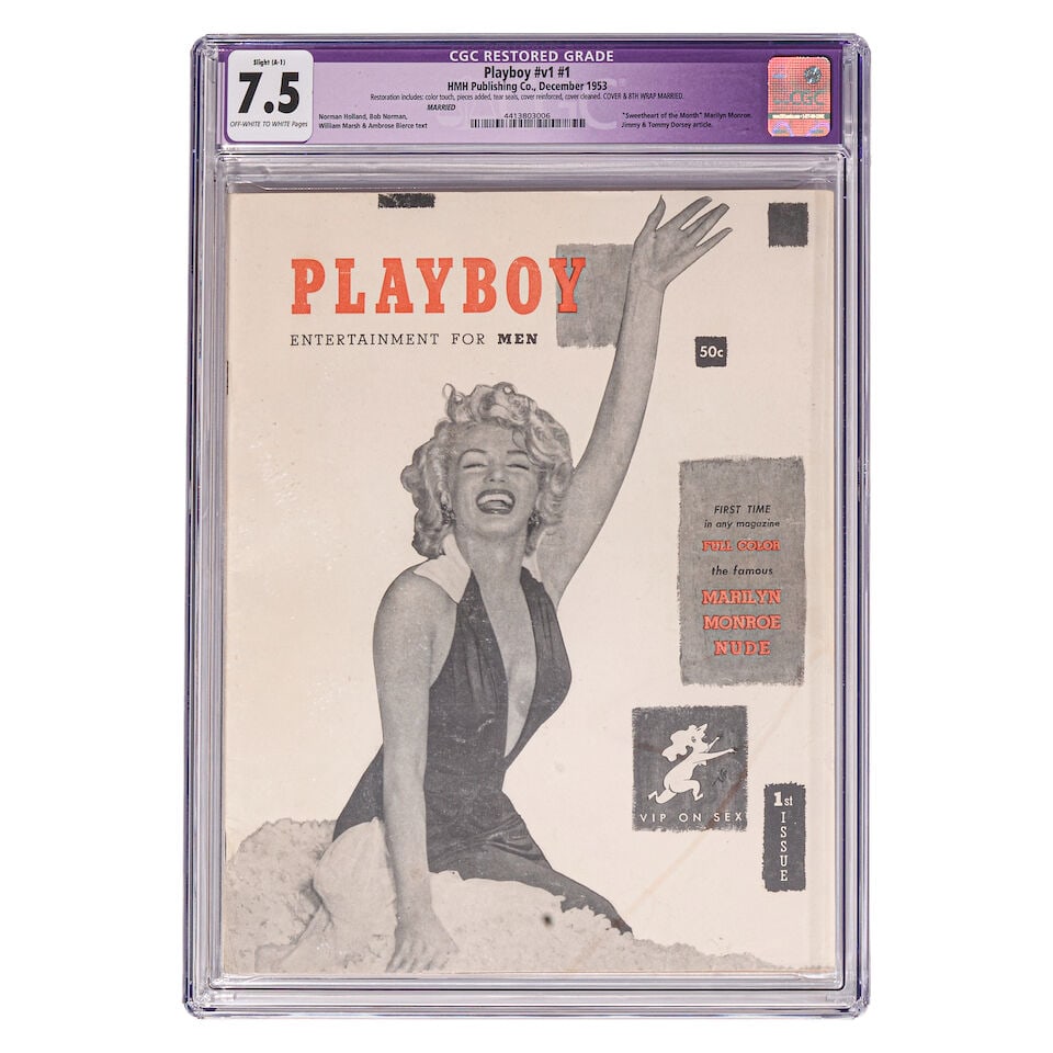 The First Issue of Playboy, Vol. 1, No. 1, December 1953, featuring the Marilyn Monroe Centerfold: The First Issue of Playboy, Vol. 1, No. 1, December 1953, featuring the Marilyn Monroe Centerfold Playboy: Entertainment for Men. Volume 1, number 1 (December 1953). Original wrappers printed in