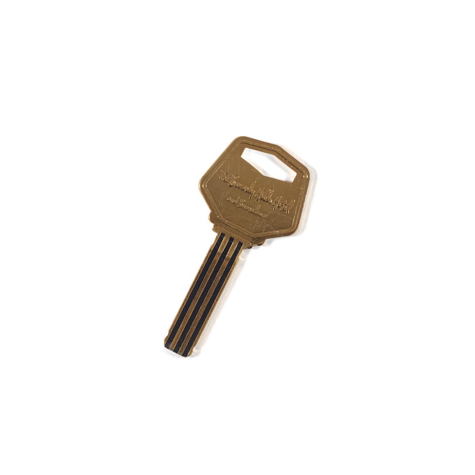 AN OLIVIA DE HAVILLAND MONOGRAMMED KEY TO THE BEVERLY HILLS HOTEL - 3