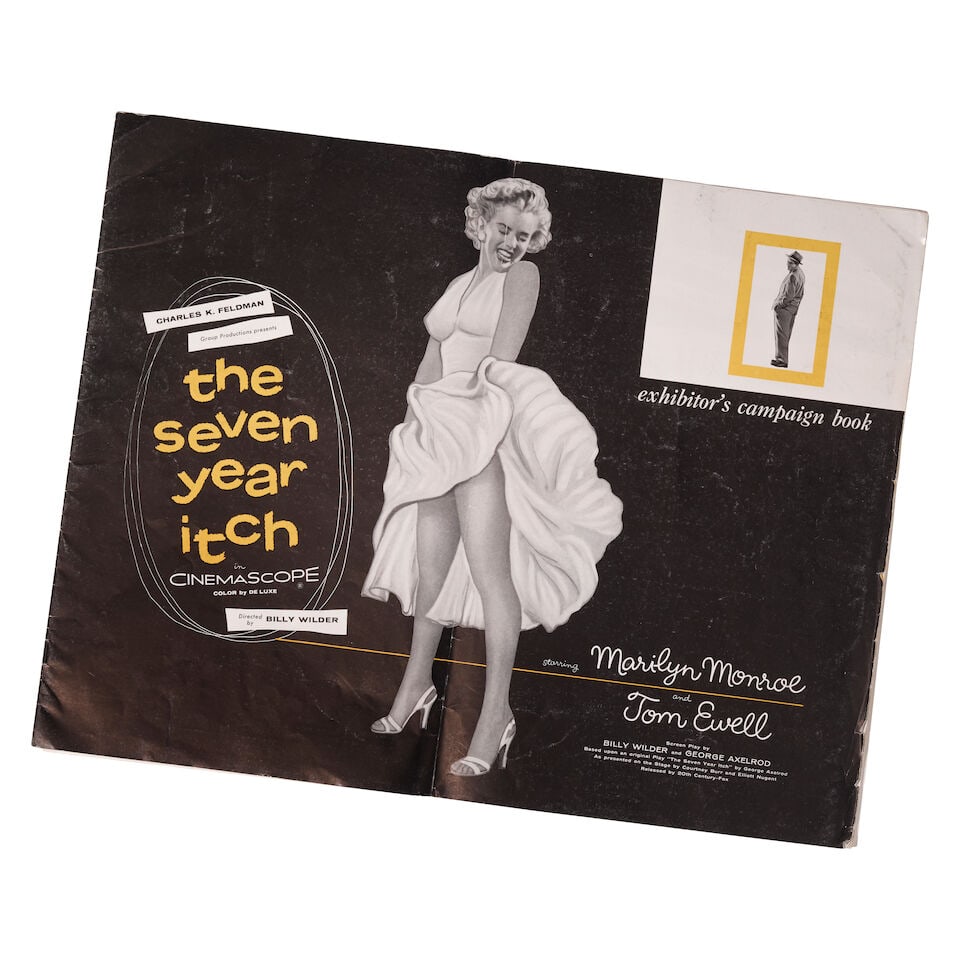 An Exhibitor's Campaign Book for The Seven Year Itch: An Exhibitor's Campaign Book for The Seven Year Itch Twentieth Century-Fox, 1955. Comprising a 24 pp booklet of publicity ideas, photos, cast information, behind-the-scenes filming tidbits, a
