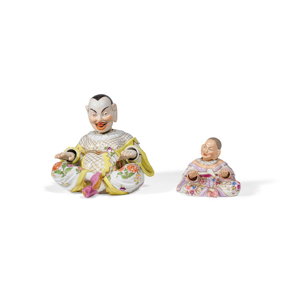 A MEISSEN PORCELAIN NODDING HEAD FIGURELate 19th century (1 of 2)