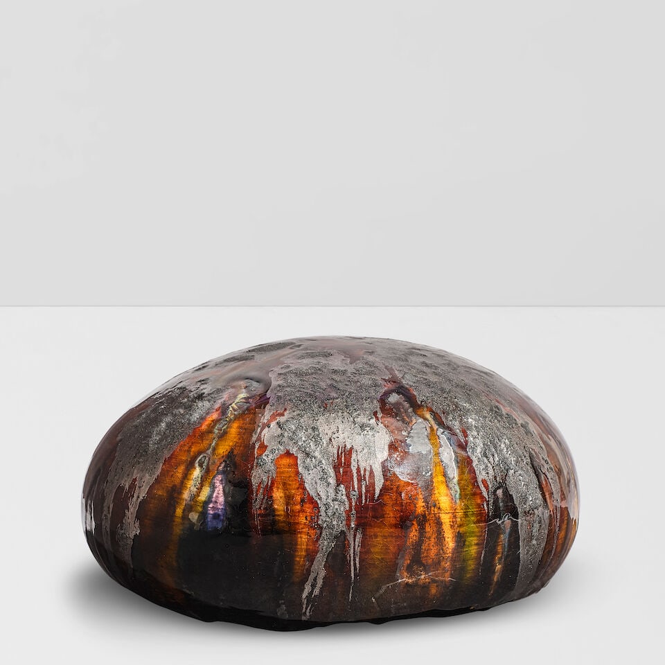 MINEO MIZUNO (BORN 1944) Waterdrop2005glazed earthenware, signed and dated 'Mizuno 05' on unders... (1 of 3)