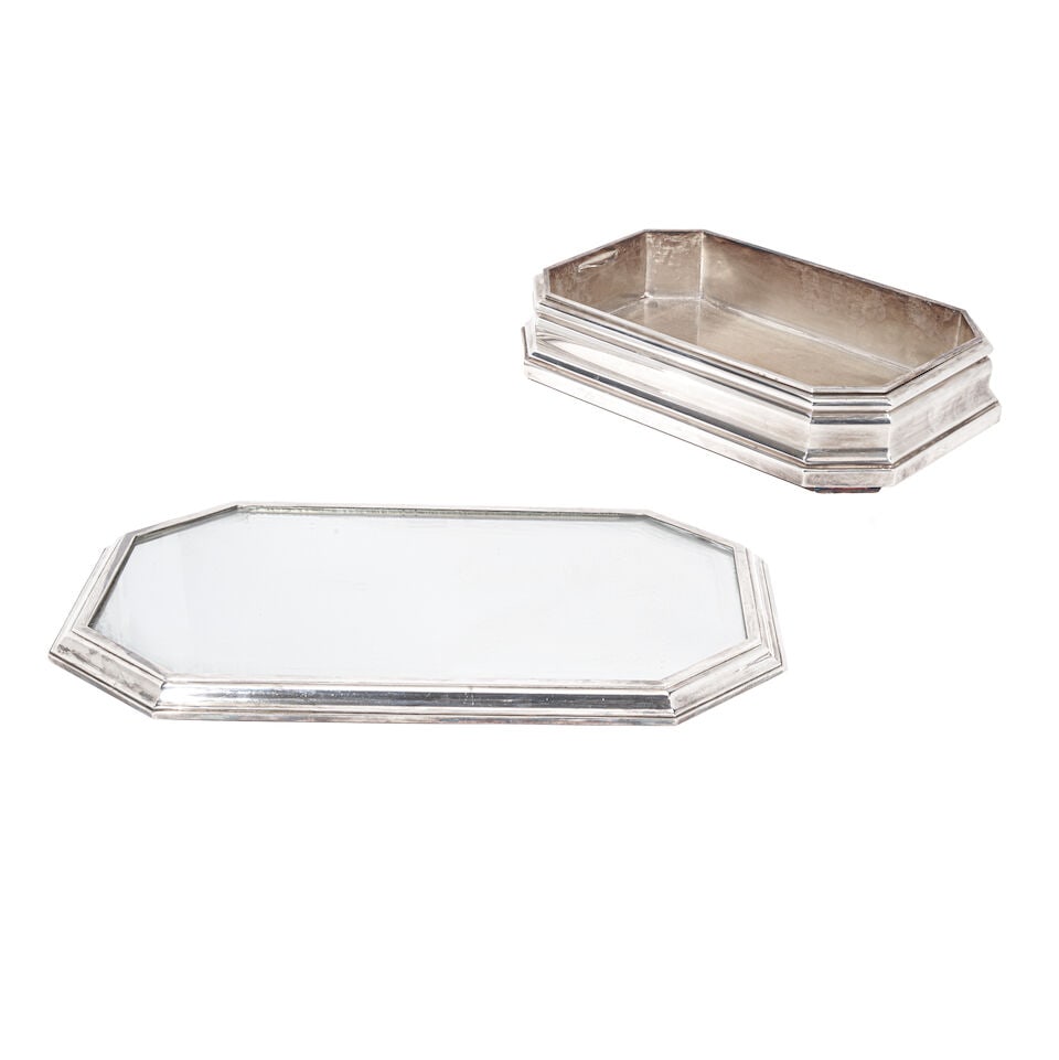 A FRENCH SILVER-PLATED CENTER DISH by Adolphe Boulenger, Paris, late 19th century (1 of 1)