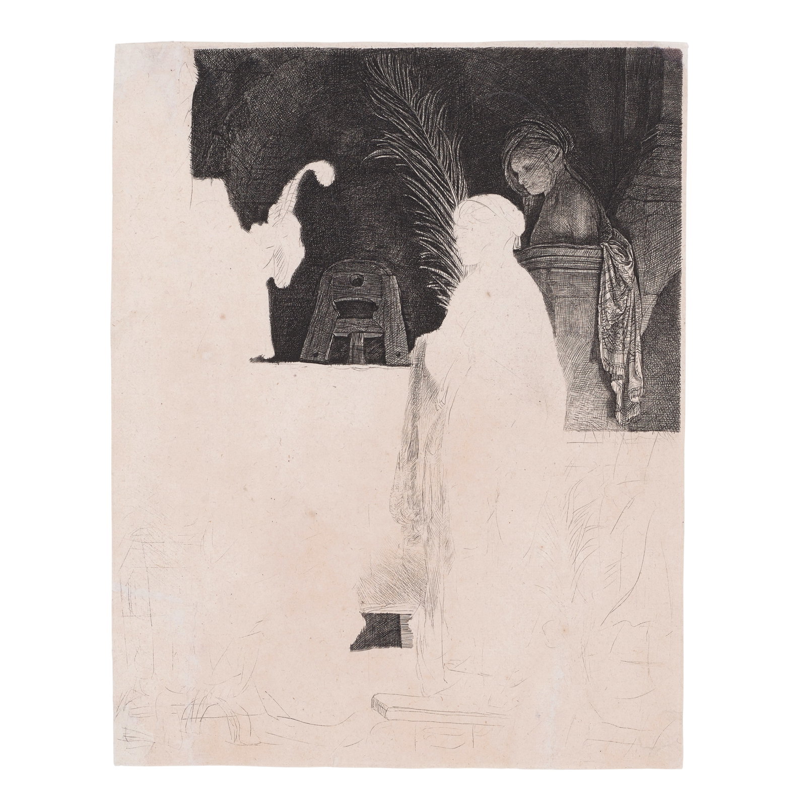 Rembrandt Harmensz van Rijn (1606-1669); The Artist Drawing from the Model; (1 of 1)