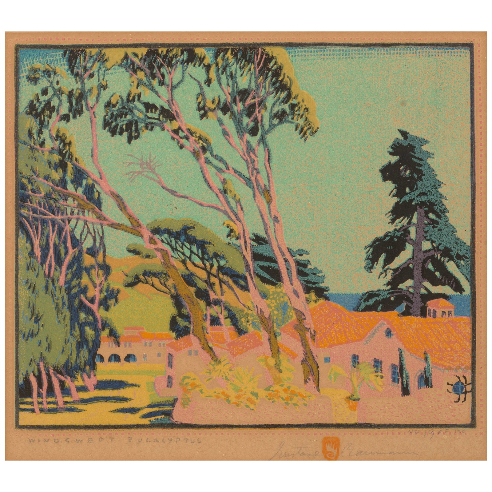 Gustave Baumann (1881-1971); Windswept Eucalyptus; (1 of 1)
