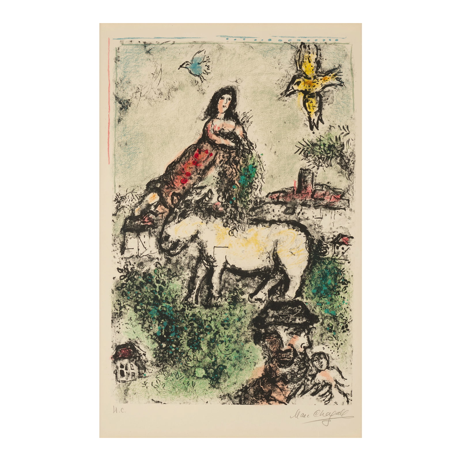 Marc Chagall (1887-1985); Un Jardin Perdu (A Sequestered Garden); (1 of 1)