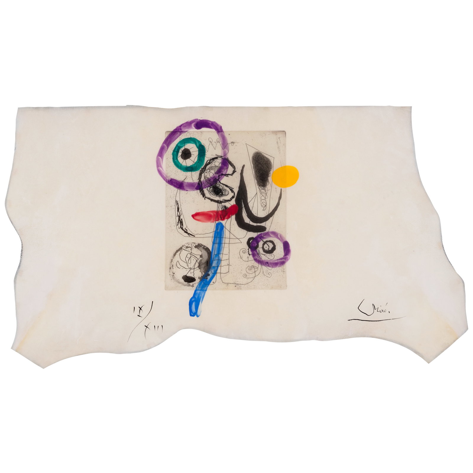 Joan Miró (1893-1983); Plate 6, from Série III; (1 of 1)
