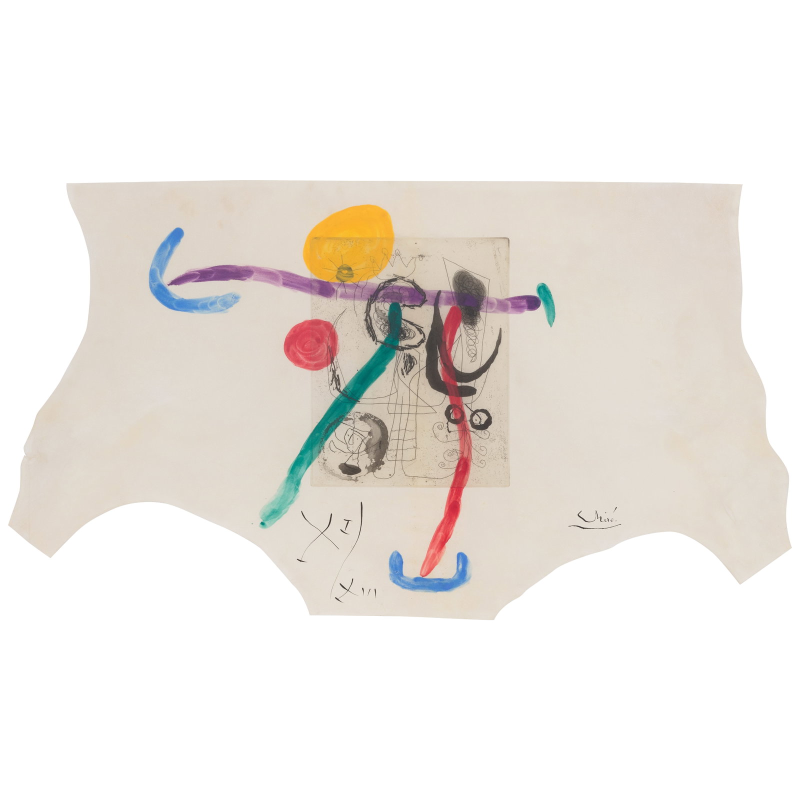 Joan Miró (1893-1983); Plate 6, from Série III; (1 of 1)