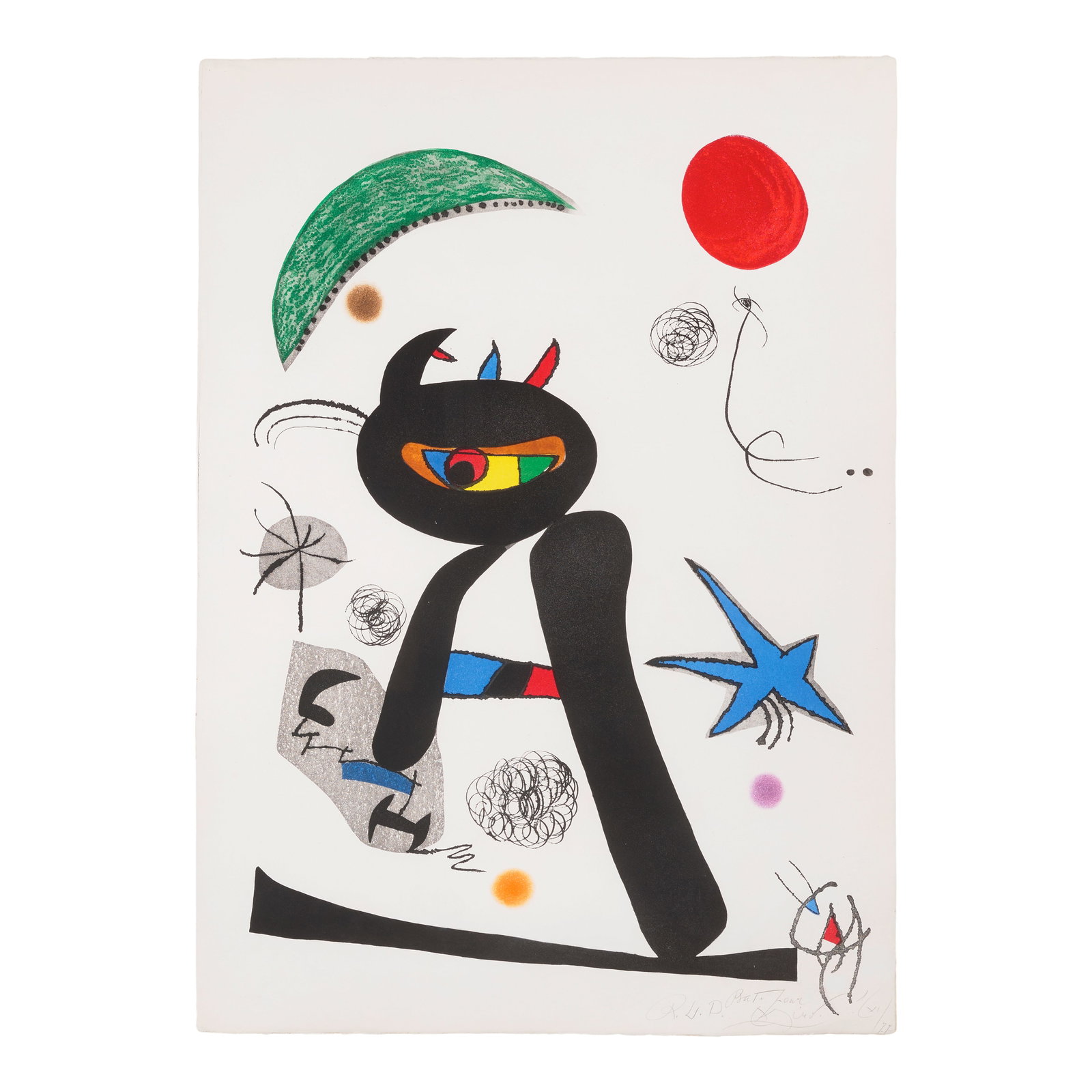 Joan Miró (1893-1983); Barbare dans la neige (Barbarian in the Snow); (1 of 1)