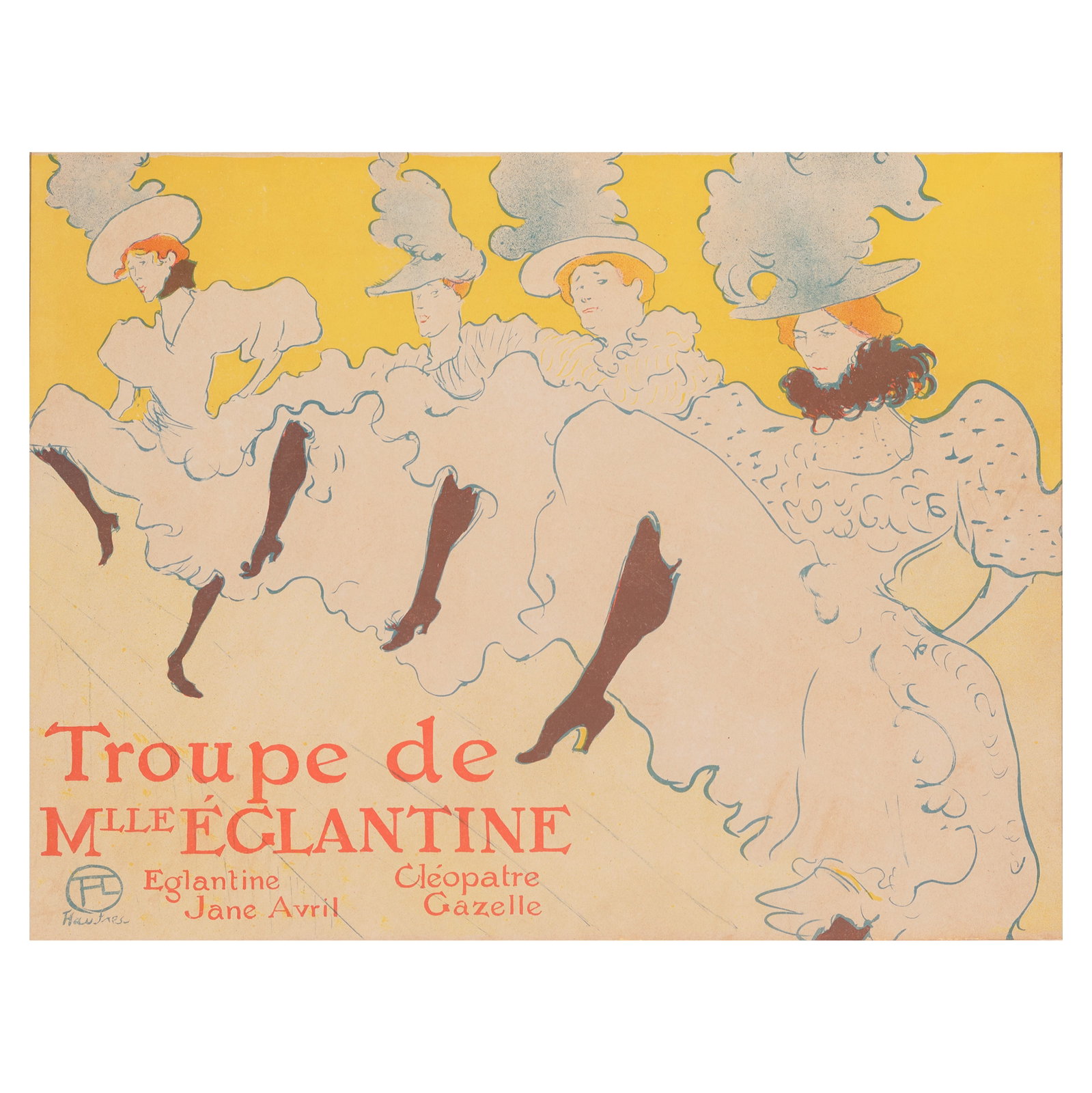 Henri de Toulouse-Lautrec (1864-1901); La Troupe de Mademoiselle Églantine (Mademoiselle &#... (1 of 1)