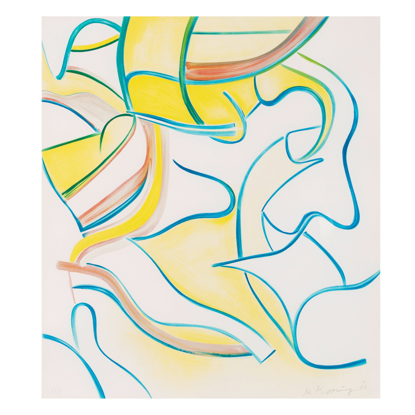 Willem de Kooning (1904-1997); Untitled, from Quatre Lithographies; (1 of 1)