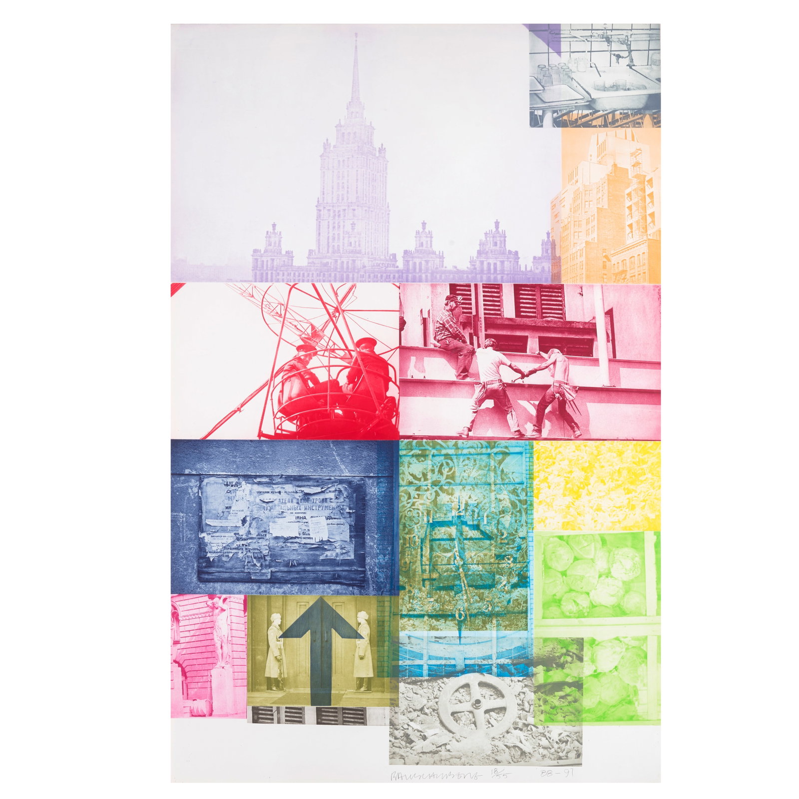 Robert Rauschenberg (1925-2008); Soviet American Array VII; (1 of 1)