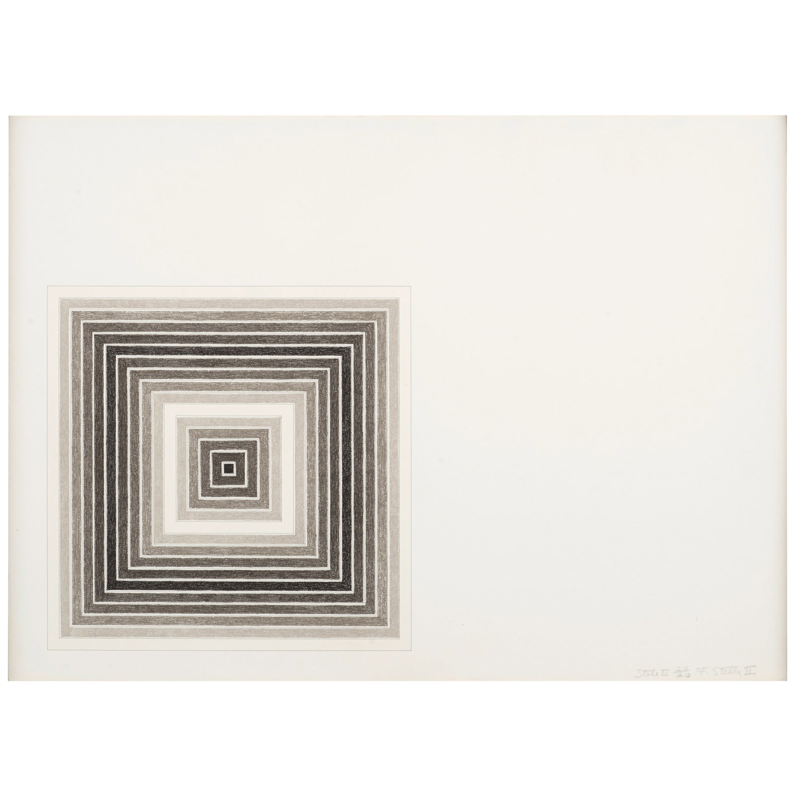 Frank Stella (1936-2024); Cato Manor; Sharpesville, from Multicolored Squares, State II; (2): Frank Stella (1936-2024) Cato Manor; Sharpesville, from Multicolored Squares, State II (Axsom 78a; 79a), 1973 Two lithographs on T.H. Saunders mould-made paper, each signed in pencil, dated, inscribed