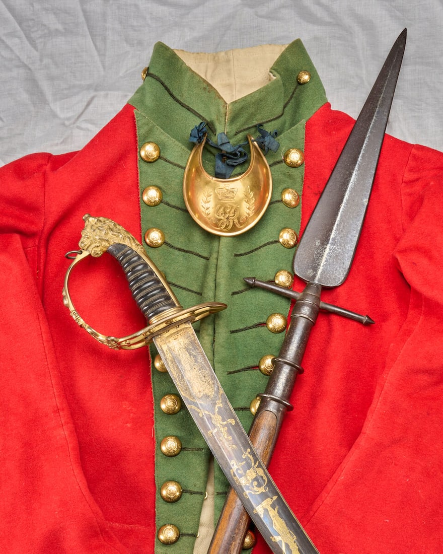 A BRITISH PATTERN 1803 FLANK OFFICER'S SWORD. - 4