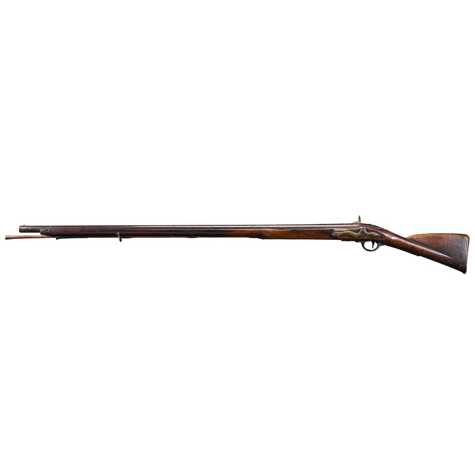 A BRITISH PATTERN 1756 LONG LAND SERVICE MUSKET WITH MASSACHUSETTS MARKINGS, - 2