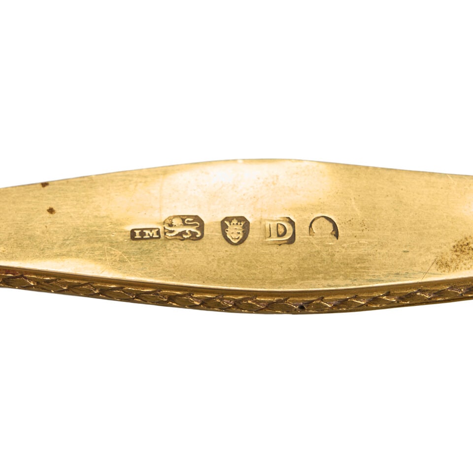 A 100 GUINEA GOLD PRESENTATION SWORD GIVEN TO ANDREW MITCHELL, VICE ADMIRAL OF THE BLUE FOR THE ... - 6