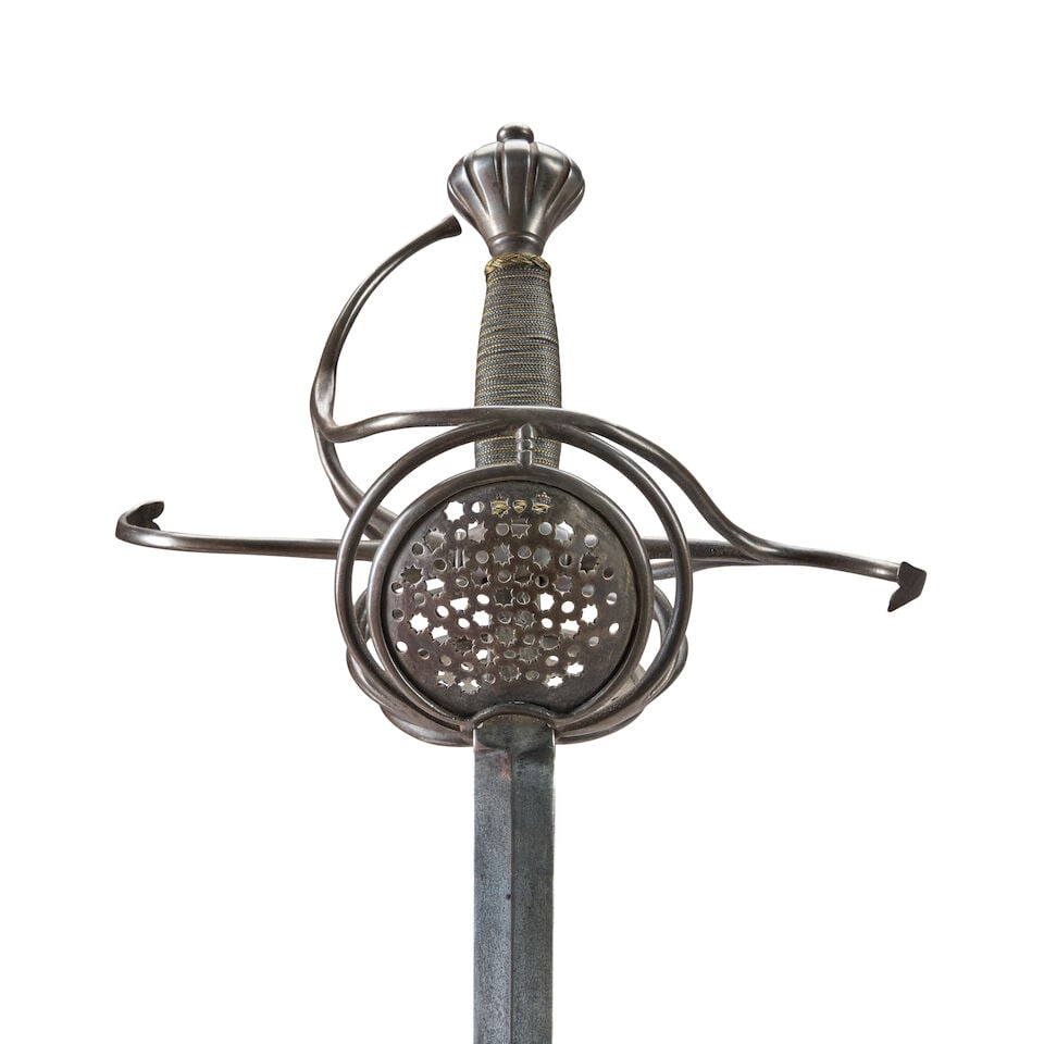 A POSSIBLY VICTORIAN PAPPENHEIMER SWEPT HILT RAPIER. - 3