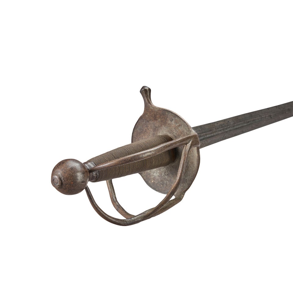 A LATE 17TH/EARLY 18TH CENTURY WALLOON HILT BROADSWORD. - 4