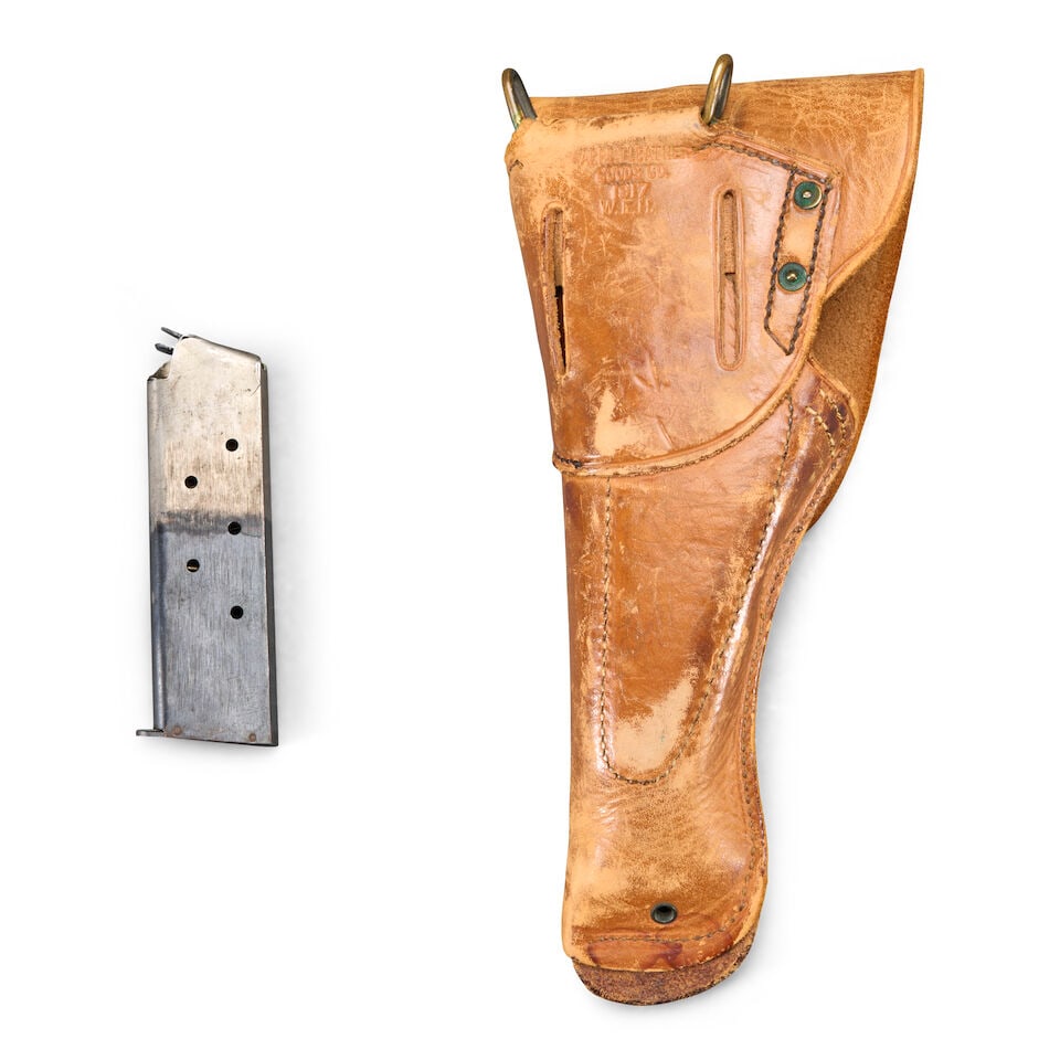 A WORLD WAR I COLT 'BLACK ARMY' MODEL 1911 PISTOL AND HOLSTER, Curio or Relic firearm - 6