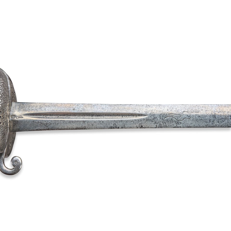 A MASSIVE 17TH CENTURY BROADSWORD. - 2