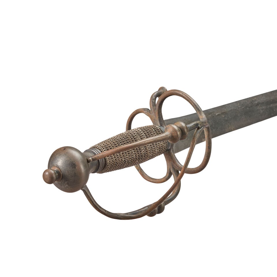 A RESTORED WALLOON-TYPE BROADSWORD. - 3