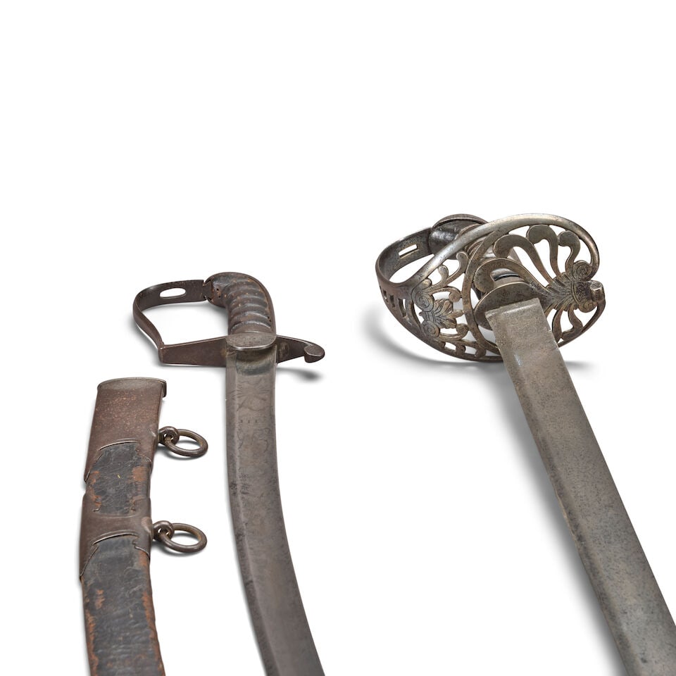 TWO EARLY 19TH CENTURY BRITISH OFFICER'S SWORDS. - 2