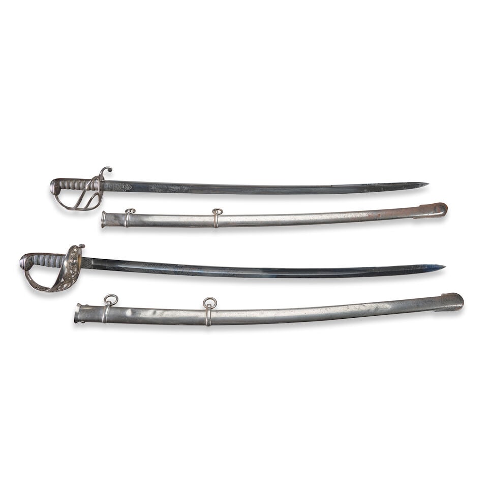 TWO 19TH CENTURY BRITISH OFFICER'S SWORDS. (1 of 2)