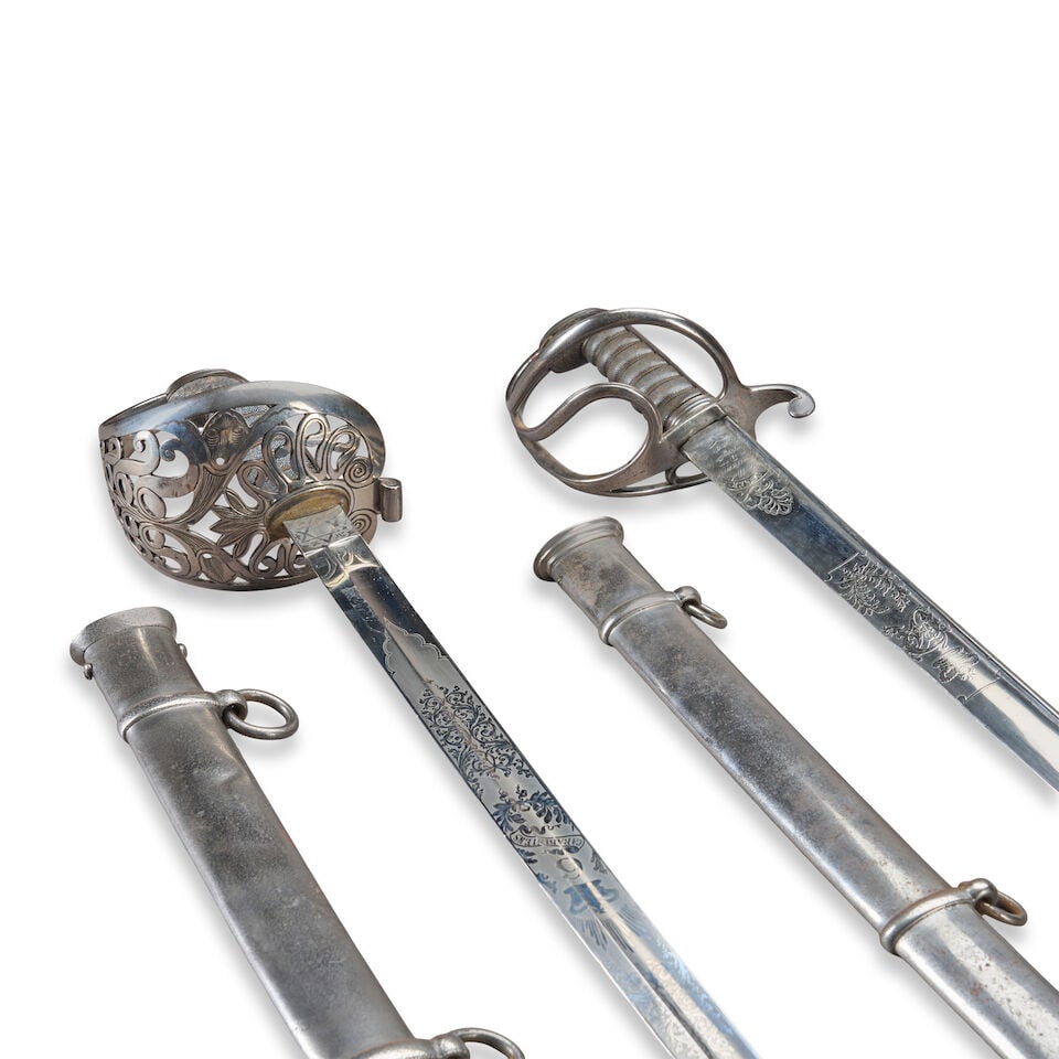 TWO 19TH CENTURY BRITISH OFFICER'S SWORDS. - 2