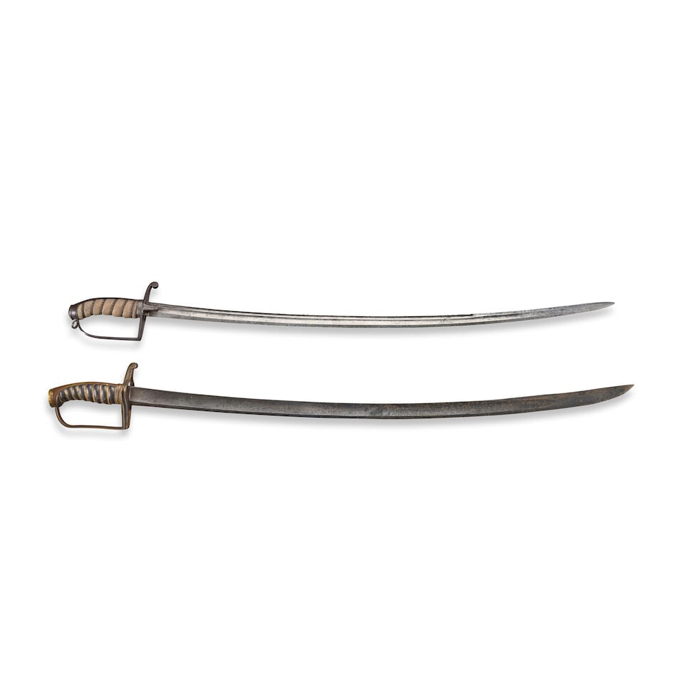 TWO BRITISH OFFICER'S SABERS, (1 of 2)