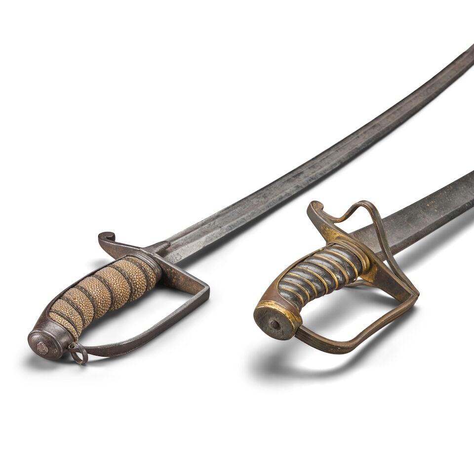 TWO BRITISH OFFICER'S SABERS, - 2