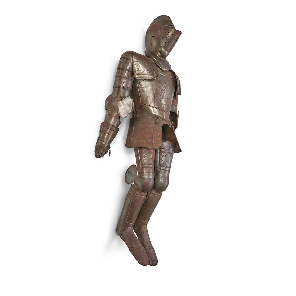 A VICTORIAN SUIT OF ARMOUR. - 4