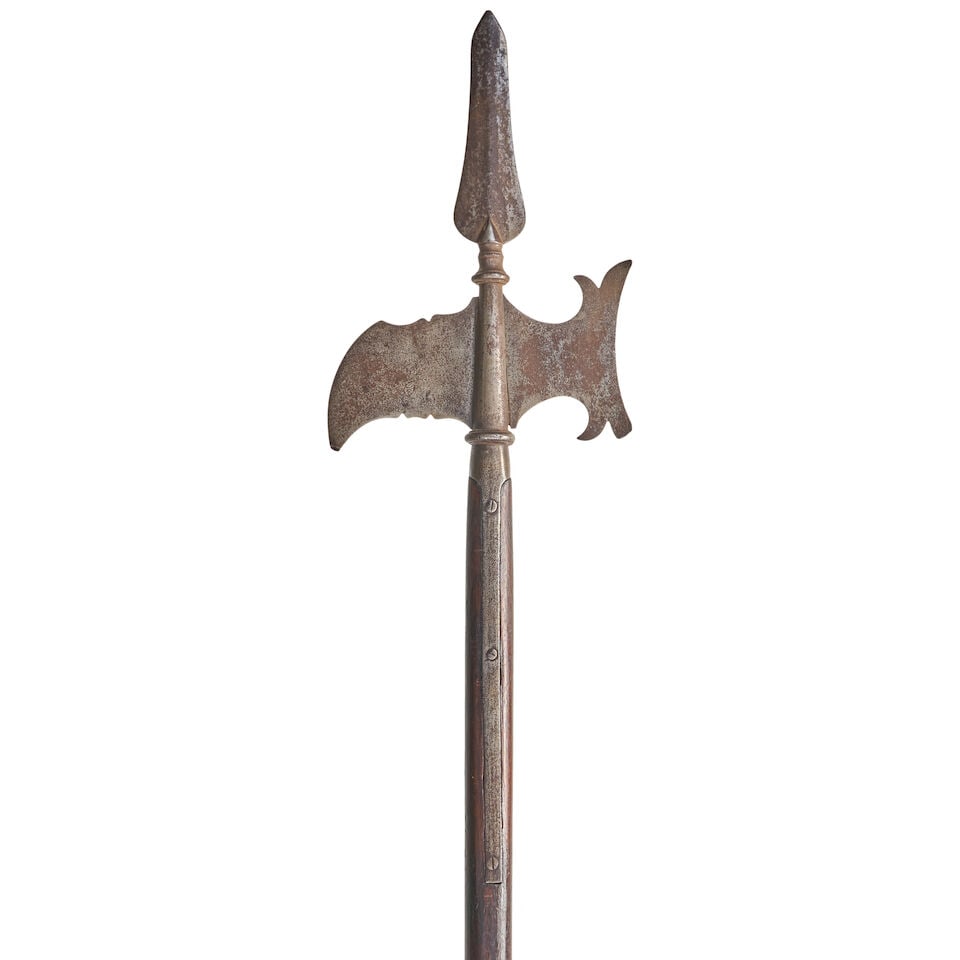 TWO 18TH CENTURY HALBERDS. - 2