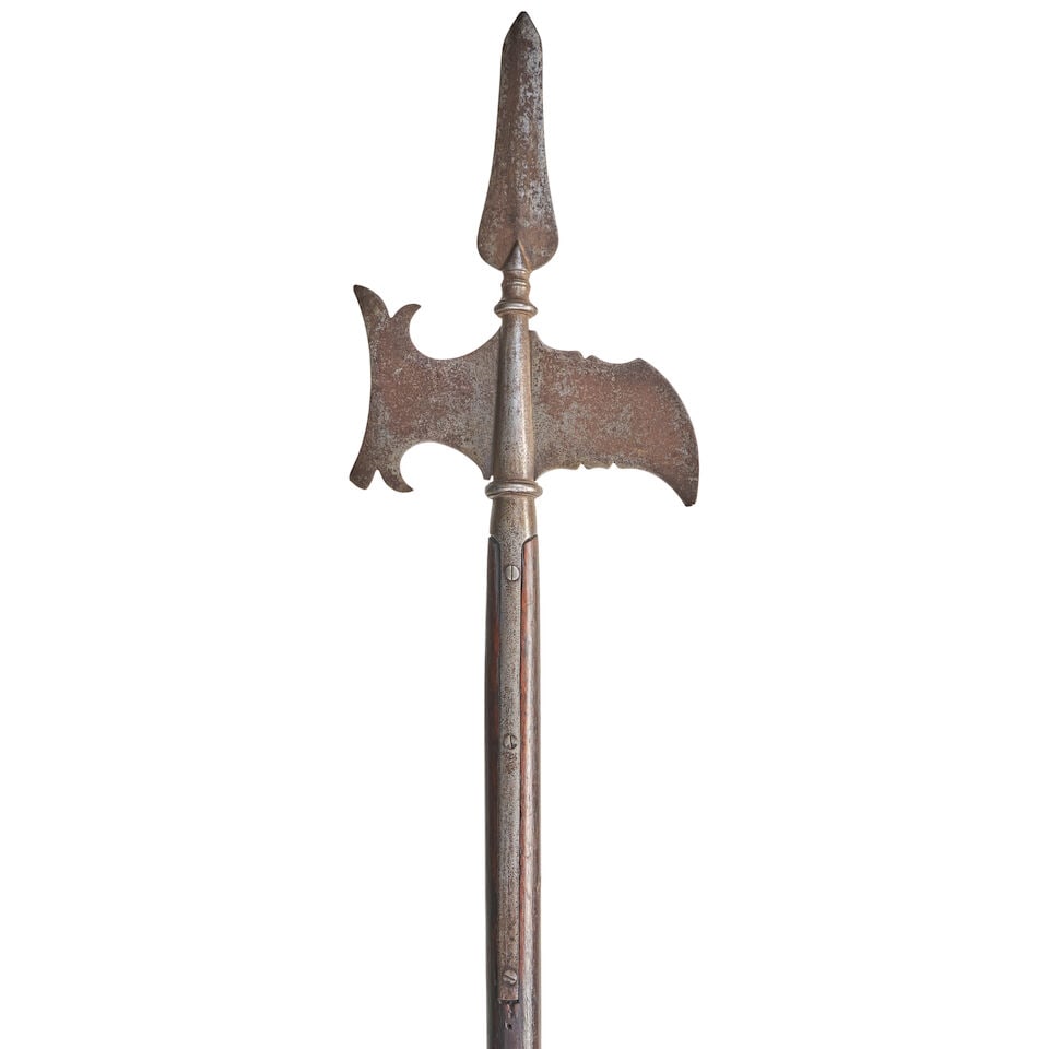TWO 18TH CENTURY HALBERDS. - 3