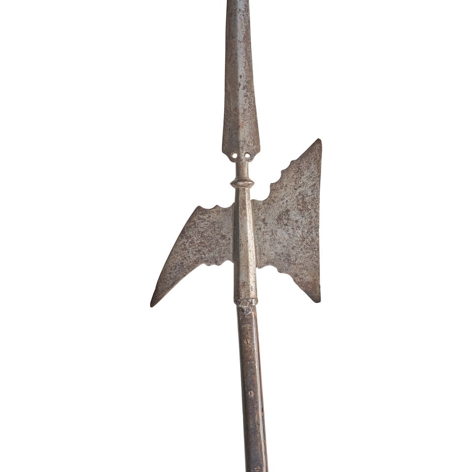 TWO 18TH CENTURY HALBERDS. - 4