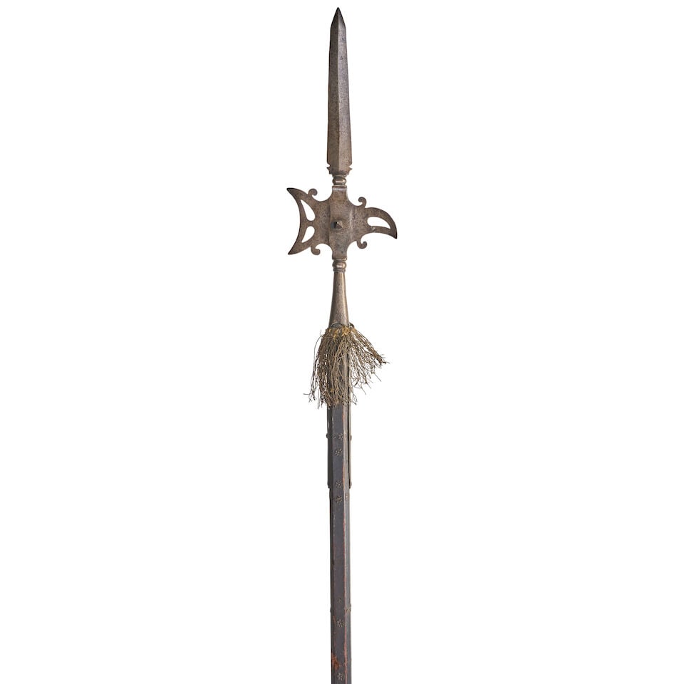 AN 18TH CENTURY EUROPEAN HALBERD, - 2