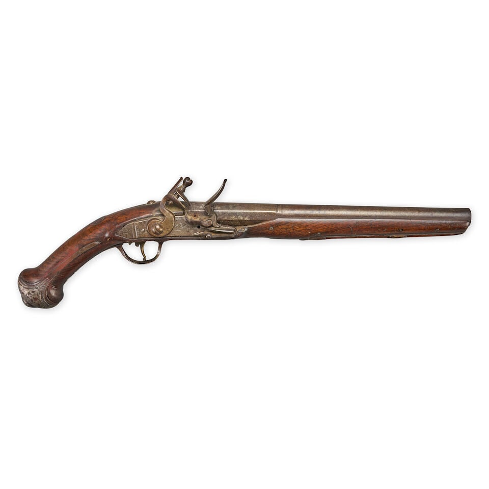 AN ITALIAN FLINTLOCK PISTOL FOR THE TURKISH/OTTOMAN MARKET, (1 of 4)