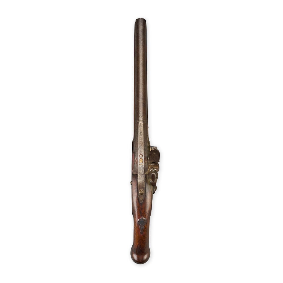 AN ITALIAN FLINTLOCK PISTOL FOR THE TURKISH/OTTOMAN MARKET, - 3